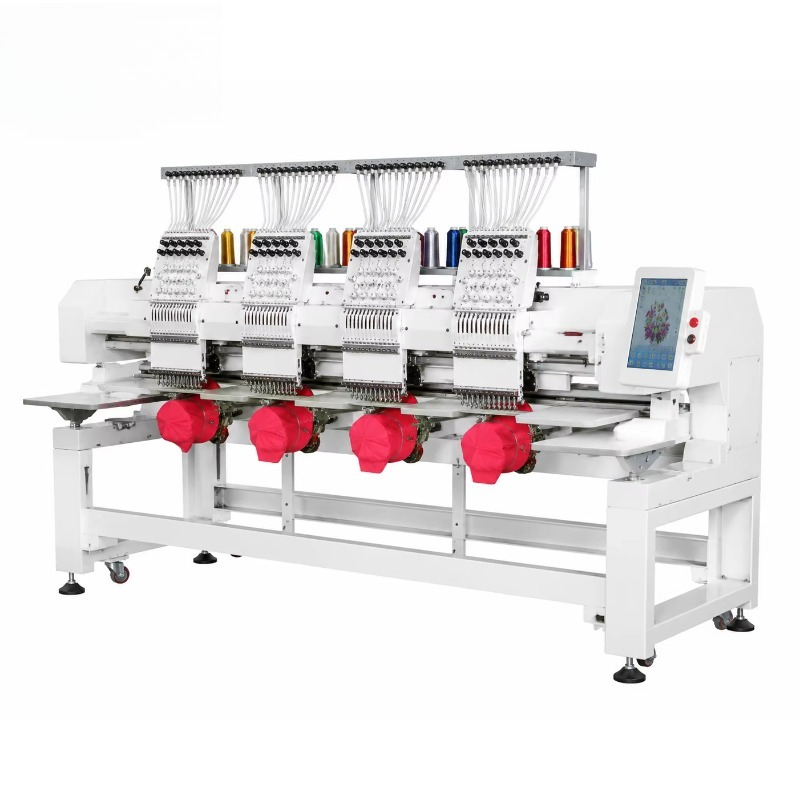 Embroidery Machine Computerized - 高効率コンピュータ化4ヘッド刺繍機、多機能・自動運転、衣類・帽子製造用