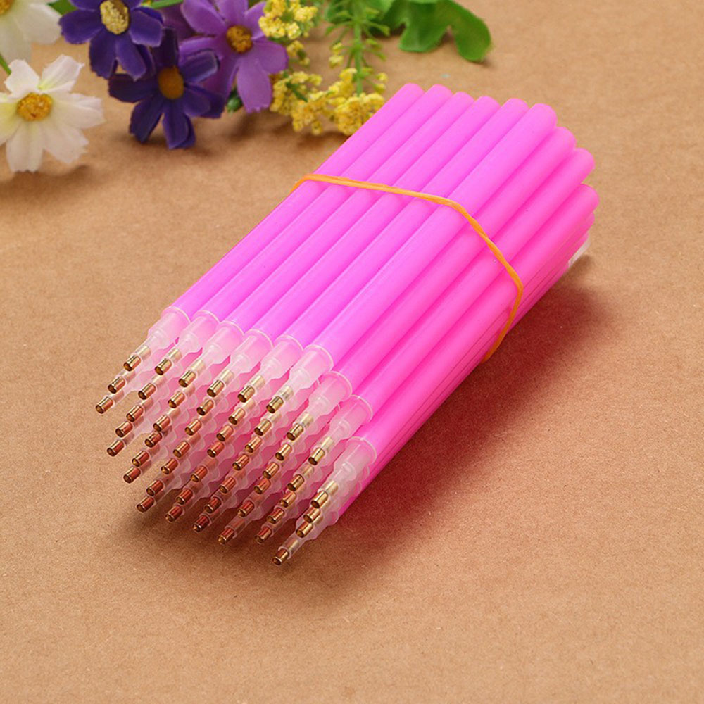 Embroidery Yarn - 卸売 50/100 個プラスチックダイヤモンド塗装ペンポイントドリルツール正方形ラウンドドリル刺繍モザイク DIY ハンドクラフトツール