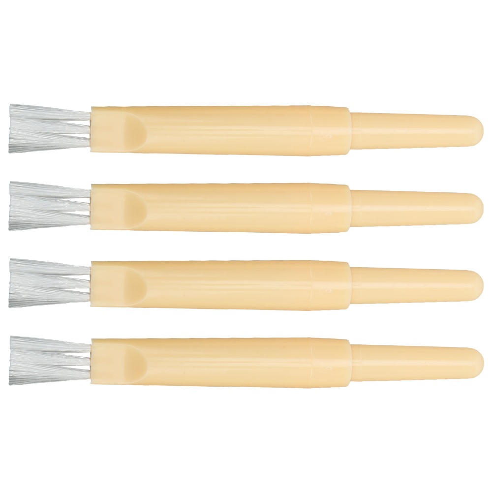 Embroidery Removal Tool - 4個入り 耐久性のあるプラスチック製ステッチリムーバーブラシ デザインがおしゃれで持ち運びやすいサイズ シーム糸消しゴム 刺繍除去ツール 編み物用