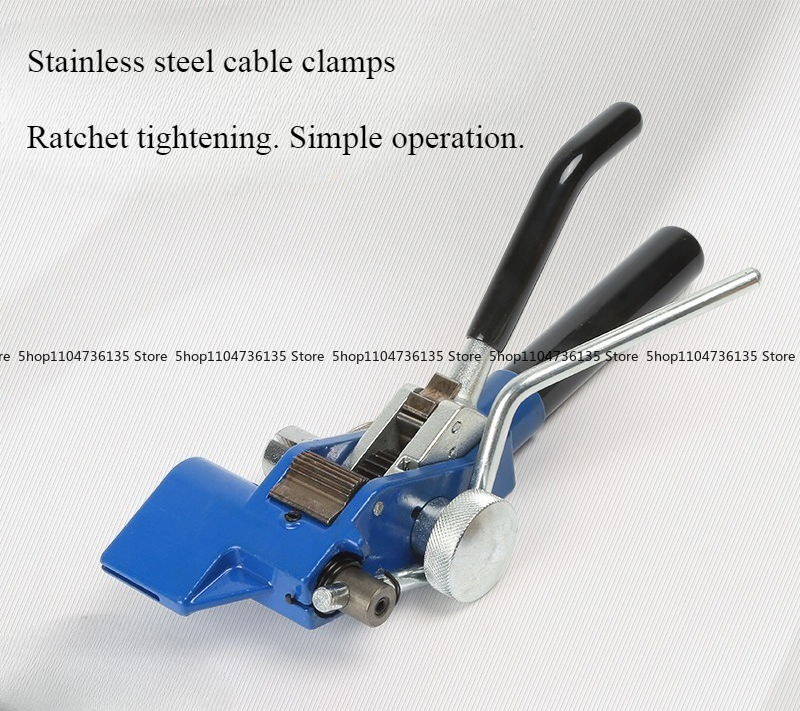 Hoop Tightener Tool - ステンレス製ケーブルタイディスク締め付け工具、スロートフープ、マシンベーラー、締め付けプライヤー