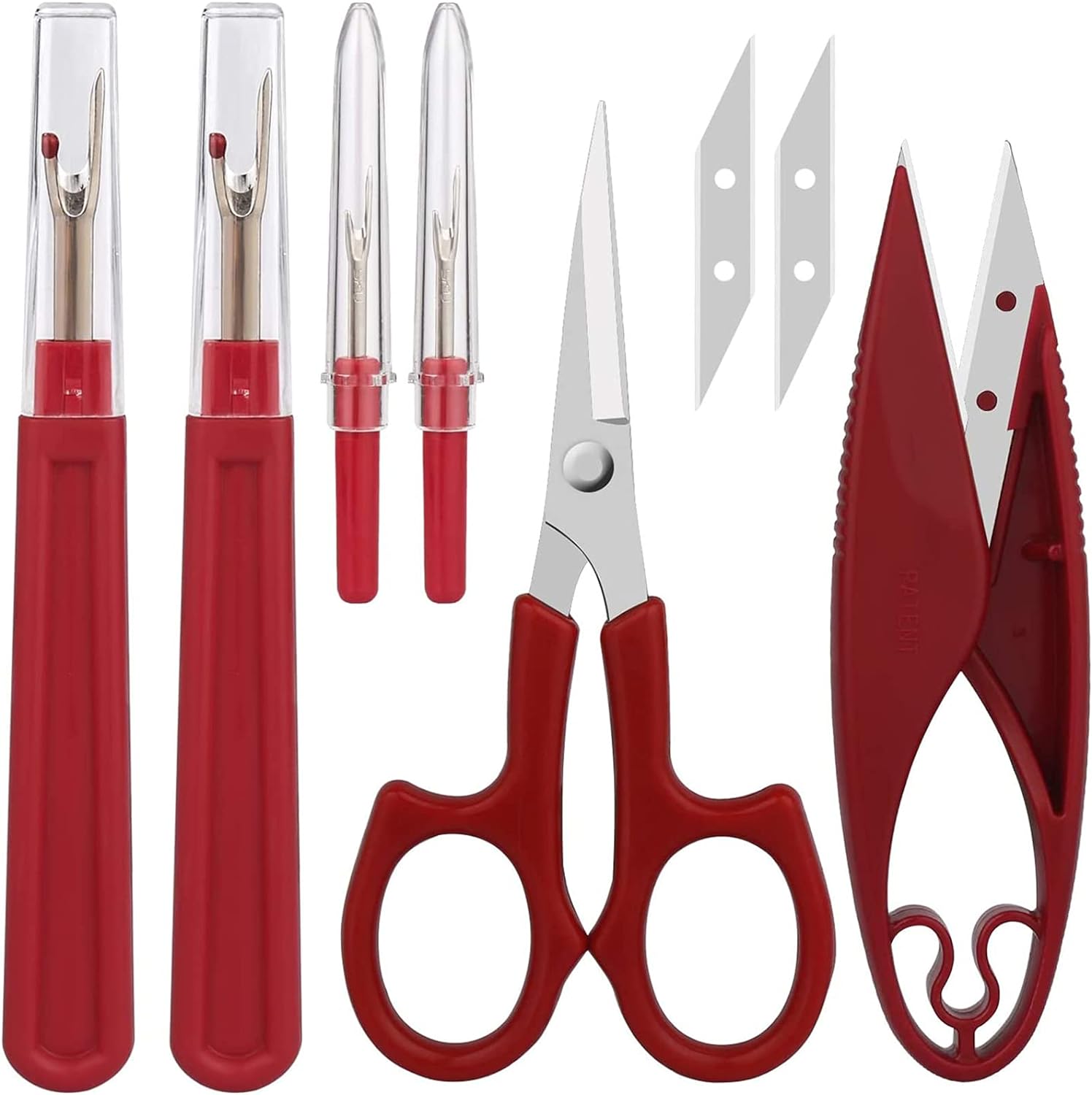Embroidery Removal Tool - ステッチ除去ツール,ステッチ,糸カッター,トリミングはさみ,DIY縫製アクセサリー,高品質,1セット