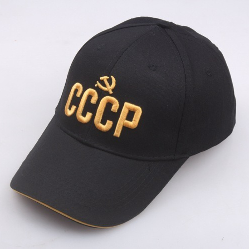 Embroidery Letter - カスタマイズロシア国章野球帽綿ソ連ソビエトスタイル刺繍スナップバック帽子調節可能なユニセックスアウトドアキャップ