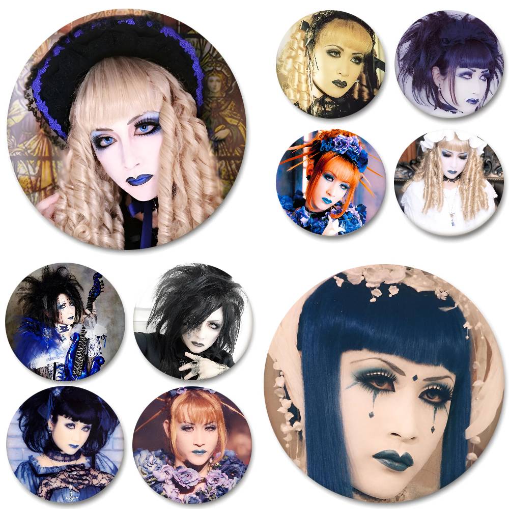 Embroidery Gothic - マナ様 ゴシック ロック エステティック バッジ ラウンドバッジ