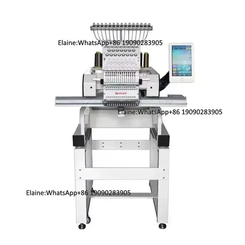 Embroidery Machine Computerized - MYSEW MBC1201 自動産業用単頭15針高速コンピュータ制御プロ仕様服帽子刺繍機