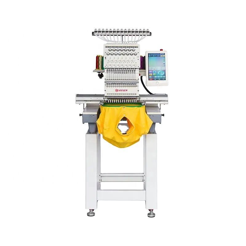Embroidery Machine Computerized - MYSEW MFGS1501 (420*510mm) 工業用高速自動1ヘッド15針デジタルインテリジェントコンピュータ刺繍機