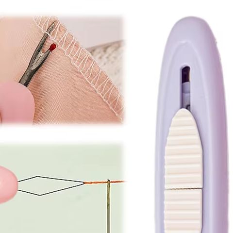 Embroidery Removal Tool - 2 in 1 針通し器とシームリッパー、2 in 1