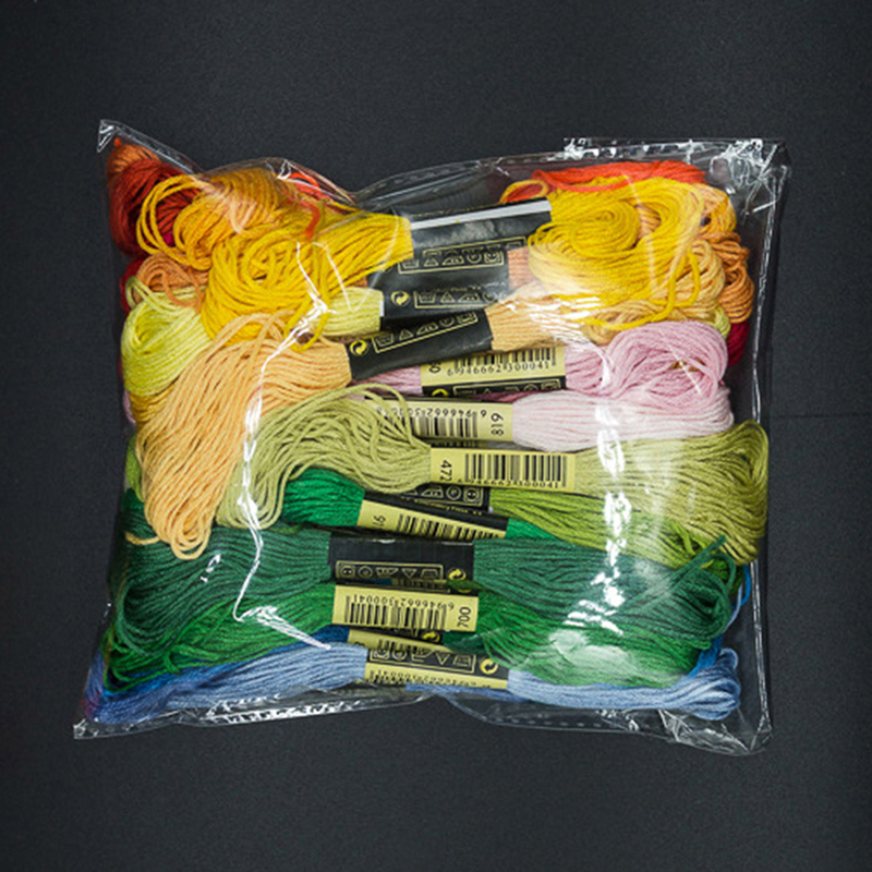 Embroidery Yarn - C 24/100/50 マルチカラークロス糸 コットン縫い糸 刺繍糸 フロス糸キット