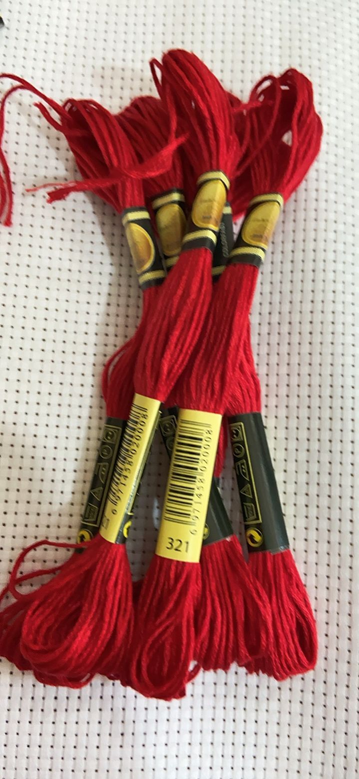Dmc Floss Set - クロスステッチ刺embroideryフロスセット,初心者向け,日曜大工,ブレスレット,8mかせ,繰り返しなし,レインボーDMCコード321, 10個