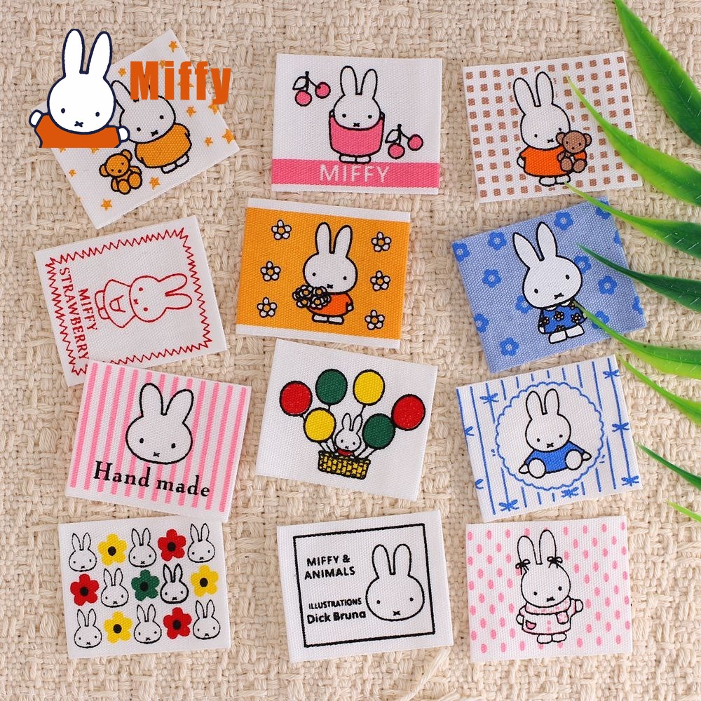 かわいいミッフィー布パッチかわいいウサギ織りパッチ縫い付けア - Embroidery Patches のレビューと価格