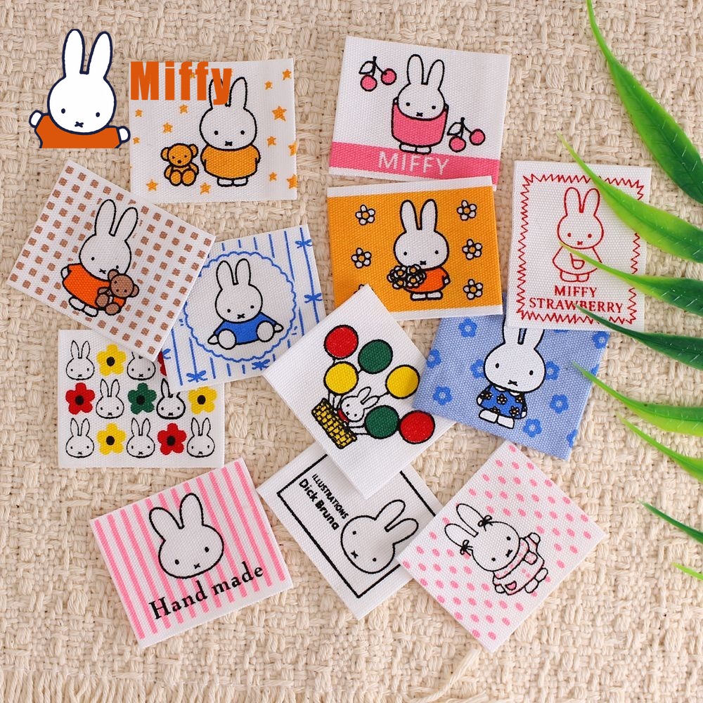かわいいミッフィー布パッチかわいいウサギ織りパッチ縫い付けア - Embroidery Patches のレビューと価格