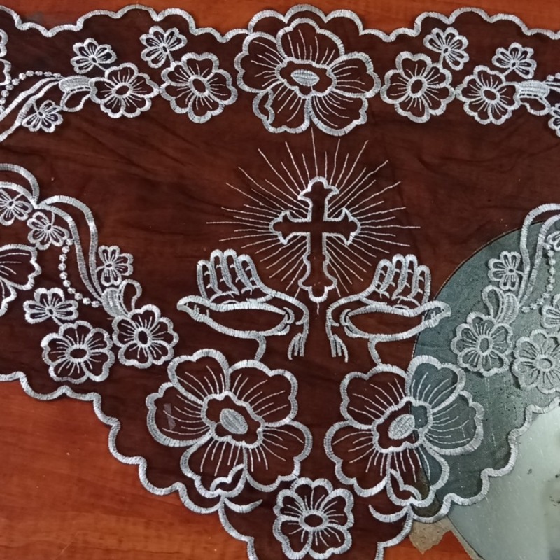 新しいベストセラーの刺繍入りヘッドラップ、黒、白、銀、金の色 - Embroidery Gold のレビューと価格
