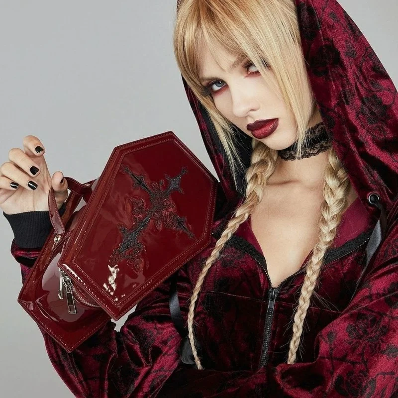 原宿 Y2K ロリータハンドバッグコスプレ女性ゴシックパンク - Embroidery Gothic のレビューと価格