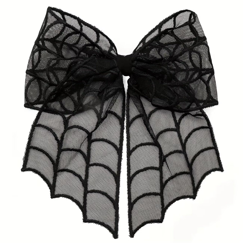 レースチュールベールヘアクリップ、コウモリ刺繍ゴシックスタイ - Embroidery Gothic のレビューと価格