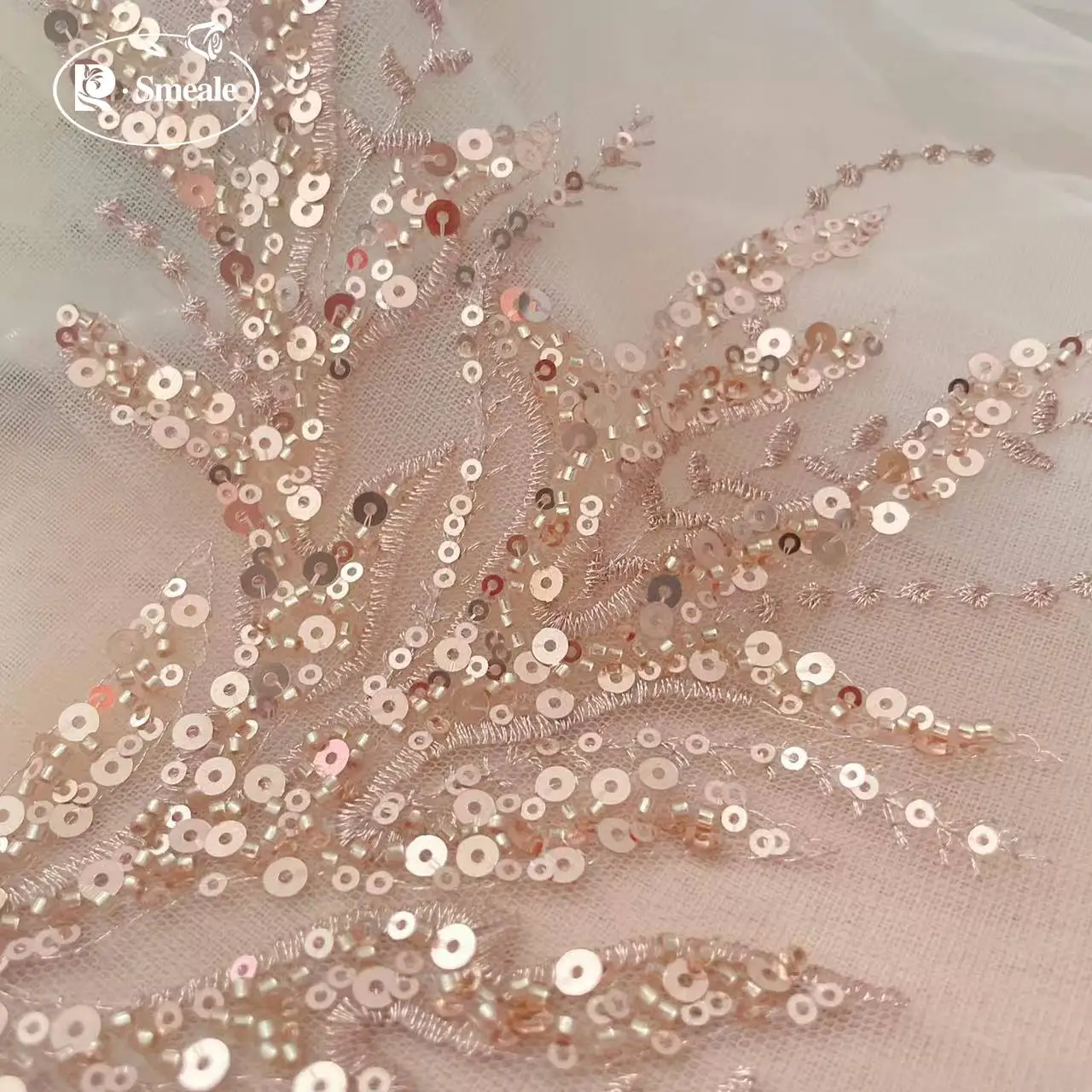 5ペア-2ペア。ローズゴールドのスパンコールチューブビーズ刺 - Embroidery Gold のレビューと価格