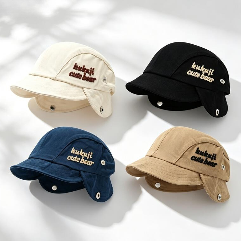 2026 秋ベビー耳介帽子かわいいポンポン幼児ビーニーキャッ - Embroidery Letter のレビューと価格