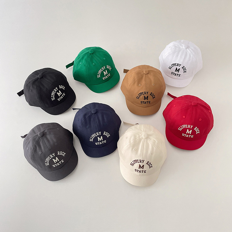新しいカジュアルレターキャップベビーシンプルクラシックピーク - Embroidery Letter のレビューと価格