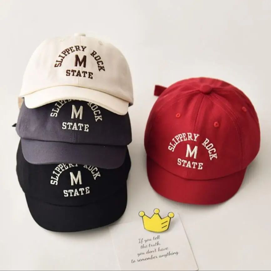 新しいカジュアルレターキャップベビーシンプルクラシックピーク - Embroidery Letter のレビューと価格