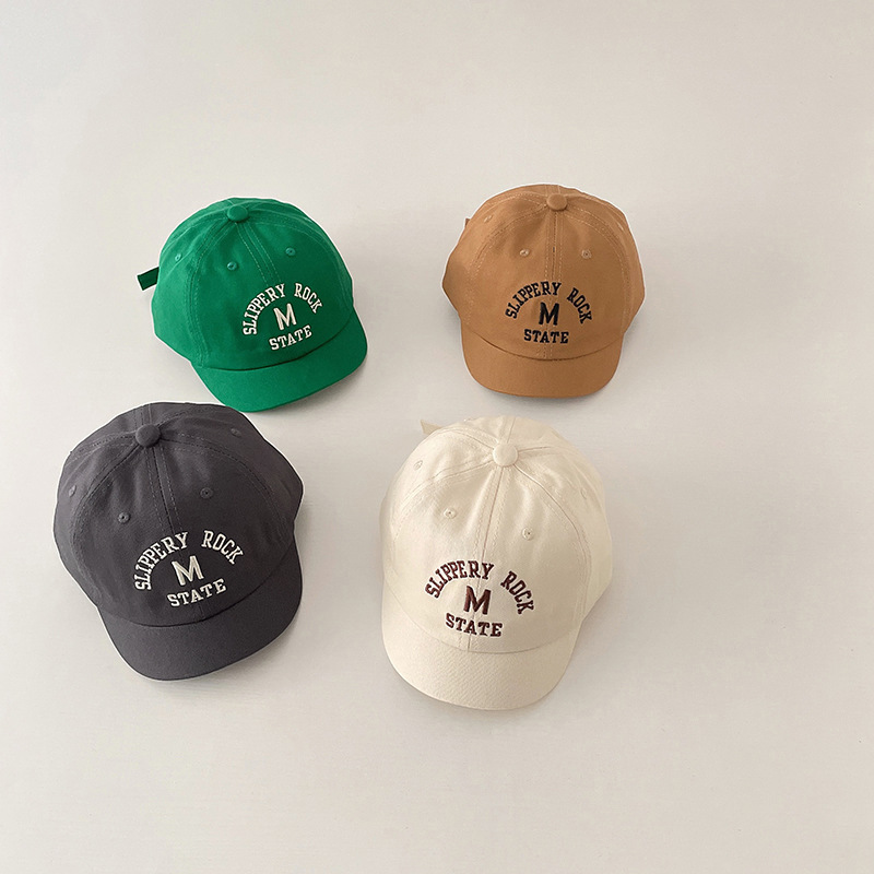 新しいカジュアルレターキャップベビーシンプルクラシックピーク - Embroidery Letter のレビューと価格