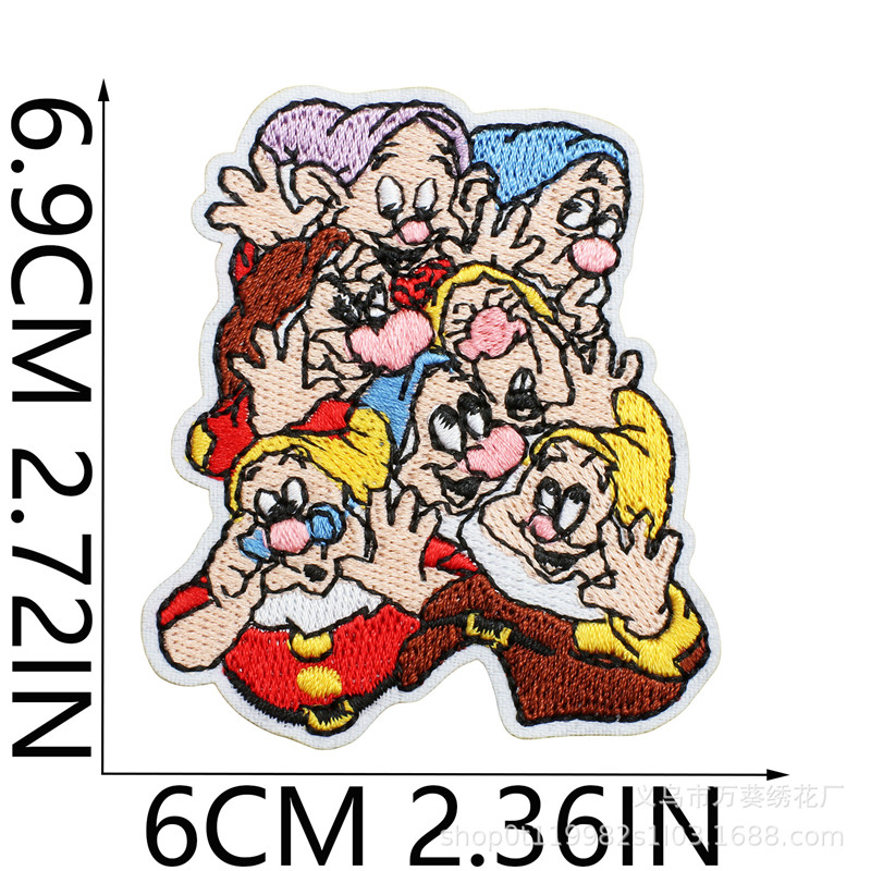 15 個雪のプリンセス刺繍衣料用パッチヒップホップ動物パッチ - Embroidery Patches のレビューと価格
