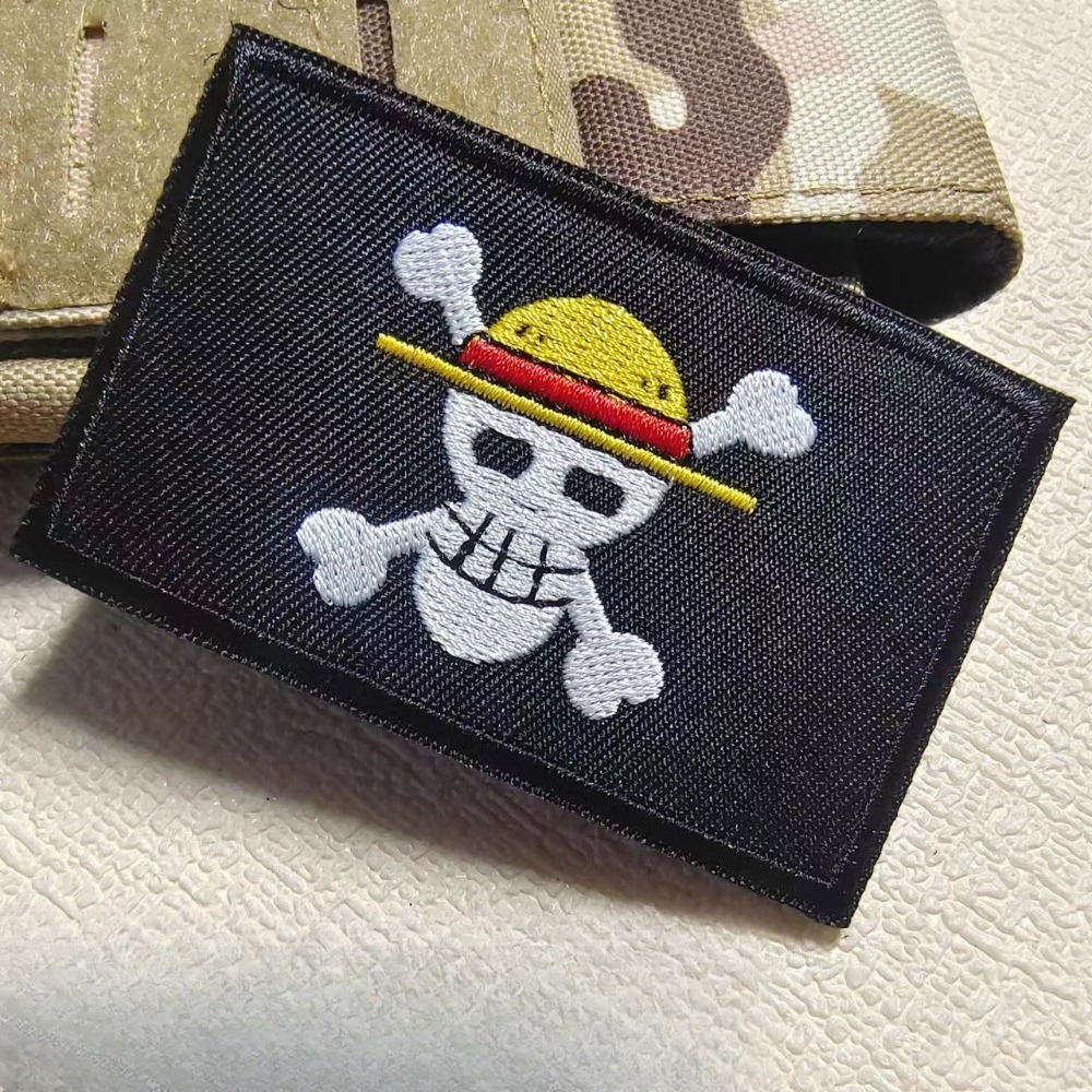 ワンピース漫画スリーブパッチ刺繍ベルクロパッチ、ルフィの服の - Embroidery Patches のレビューと価格