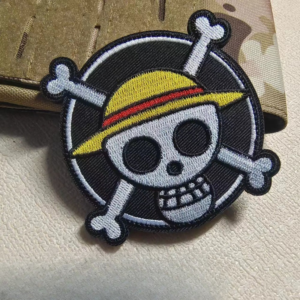 ワンピース漫画スリーブパッチ刺繍ベルクロパッチ、ルフィの服の - Embroidery Patches のレビューと価格