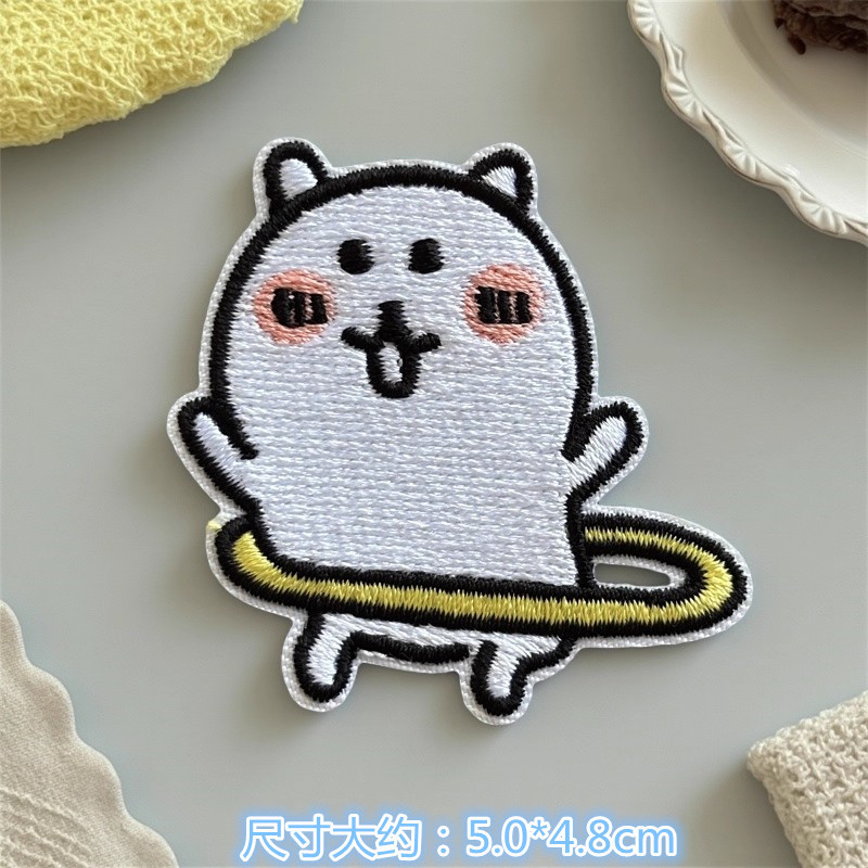 4枚入りのかわいい漫画アニメジョークベアの補修用衣料品バッグ - Embroidery Patches のレビューと価格