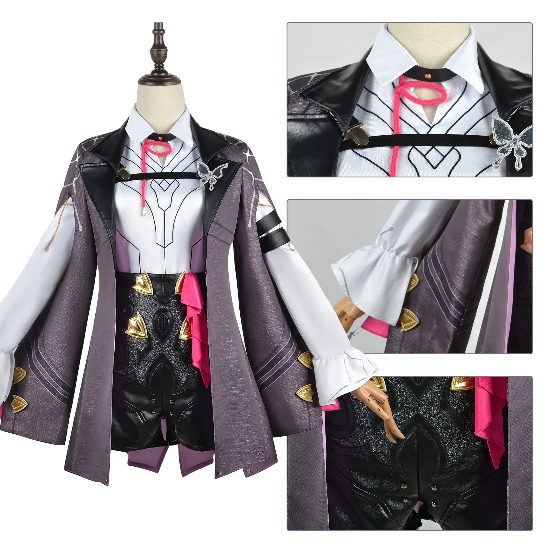 Honkai スターレールカフカコスプレゴシック刺繍ドレス  - Embroidery Gothic のレビューと価格