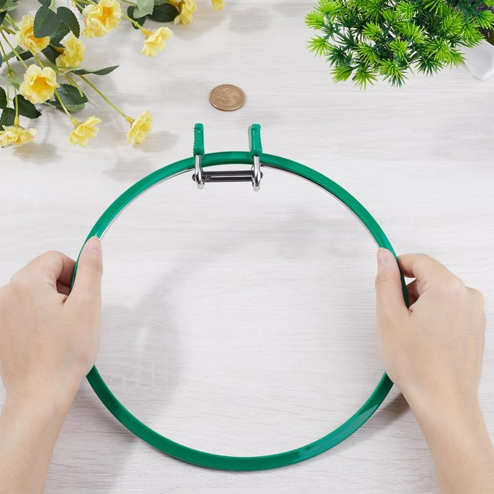 メタルグリーン刺繍フープ大バネテンション小屋刺繍フープクロス - Embroidery Frame のレビューと価格