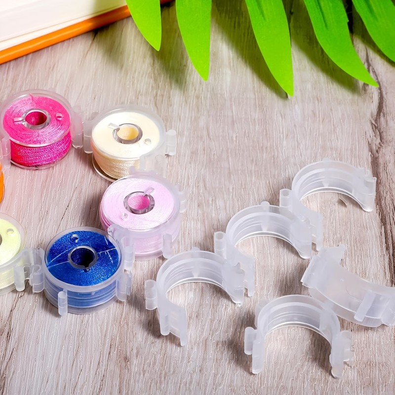 35個のボビンクリップ、ボビンの巻き戻りを防止、ミシン用糸整 - Embroidery Yarn のレビューと価格