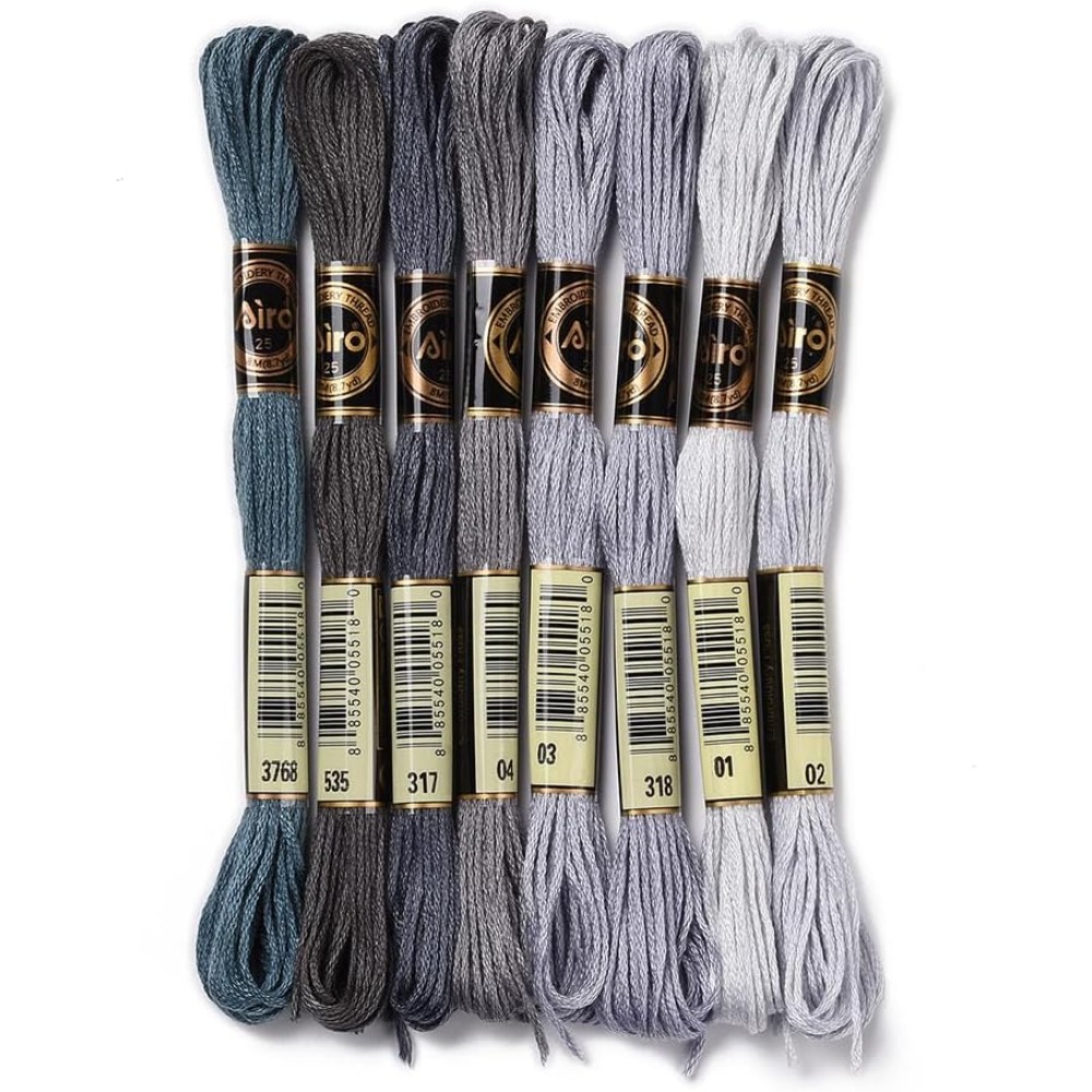 8かせ70ヤードグレーフレンドシップブレスレットストリング刺 - Embroidery Yarn のレビューと価格