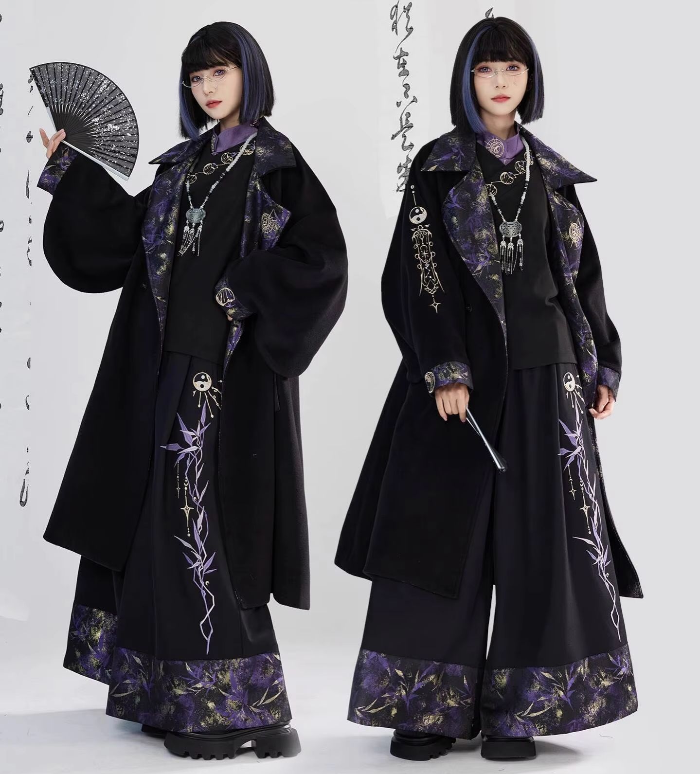 新しい中国風国風重工業刺繍織りゴールドウール生地コートフィエ - Embroidery Gold のレビューと価格