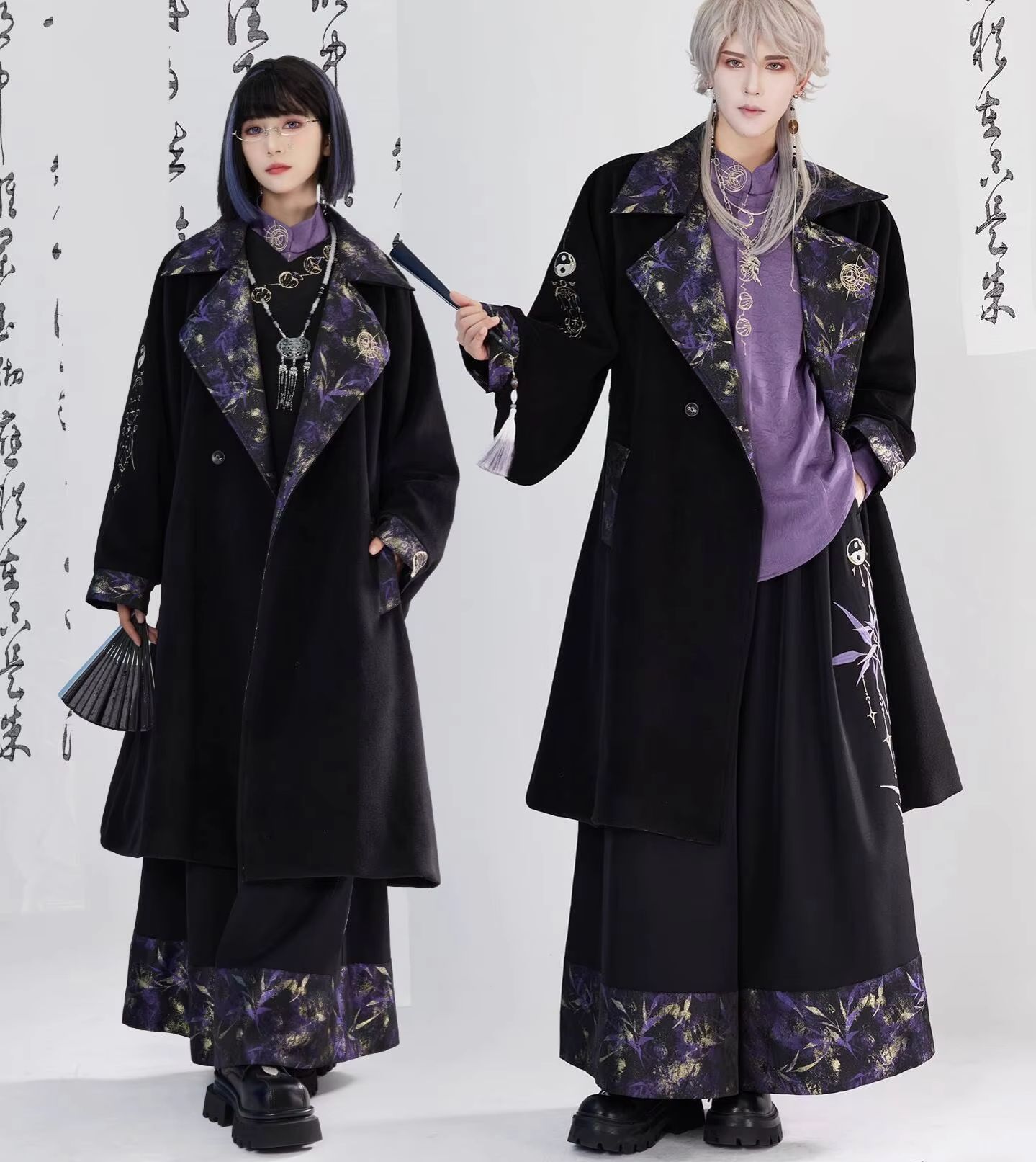 新しい中国風国風重工業刺繍織りゴールドウール生地コートフィエ - Embroidery Gold のレビューと価格