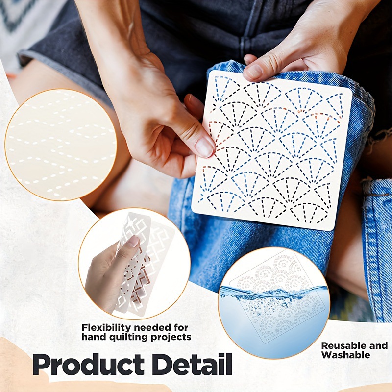 30 個の刺繍テンプレート DIY 刺繍パターン幾何学ライン - Embroidery Yarn のレビューと価格