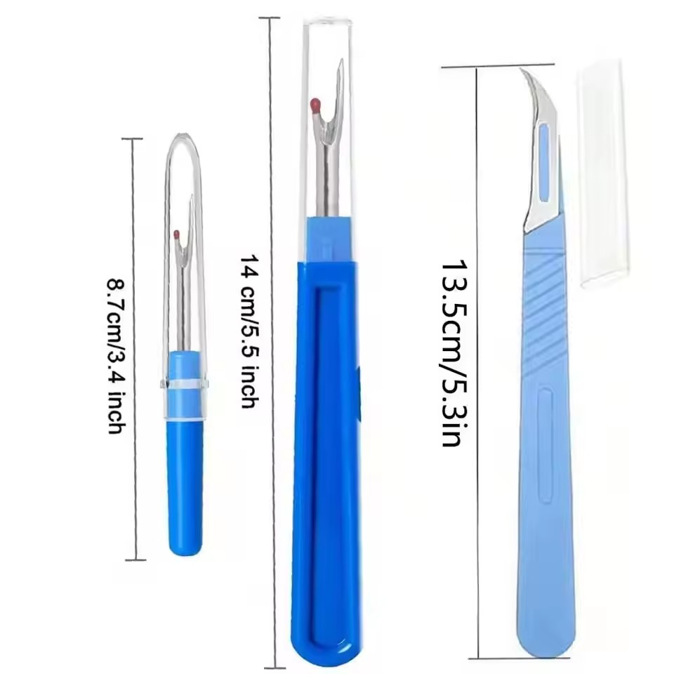 2/5個入り 裁縫用縫い目切り取り器キット ブルー 裁縫ステ - Embroidery Removal Tool のレビューと価格