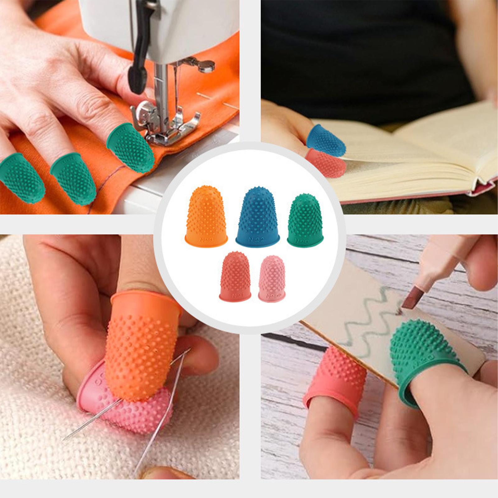 フィンガーグリップ ラバー再利用可能なプロテクター 5ピース - Embroidery In The Piece のレビューと価格