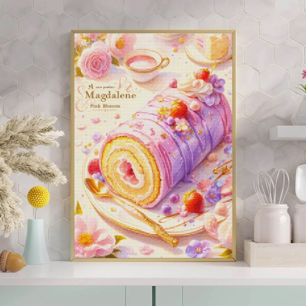 DIY 風景ダイヤモンド塗装デザートケーキフルダイヤモンド刺 - Embroidery Kitchen のレビューと価格