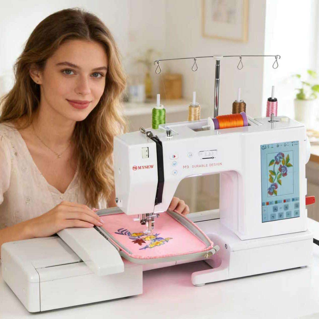 MYSEW M9カスタマイズ可能な高速家庭用キャップコンピュ - Embroidery Machine Computerized のレビューと価格
