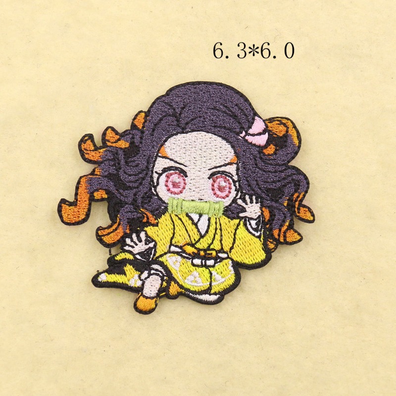 デーモンスレイヤー竈門炭治郎竈門禰豆子アニメキャラクター漫画 - Embroidery Patches のレビューと価格