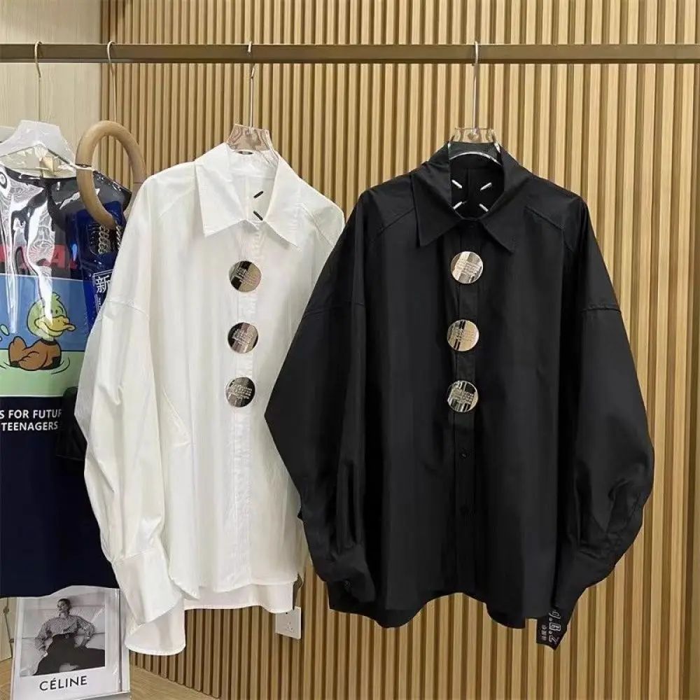 女性用砂ポロシャツ、刺buttonボタン、バットウィングスリ - Embroidery Blouse のレビューと価格