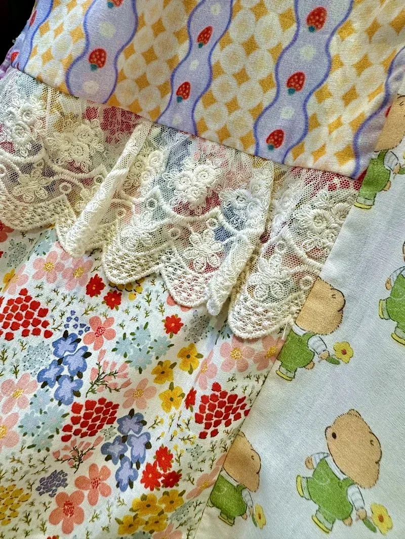 女性のためのフリルレースのベビードール,綿のパッチワークブラ - Embroidery Blouse のレビューと価格