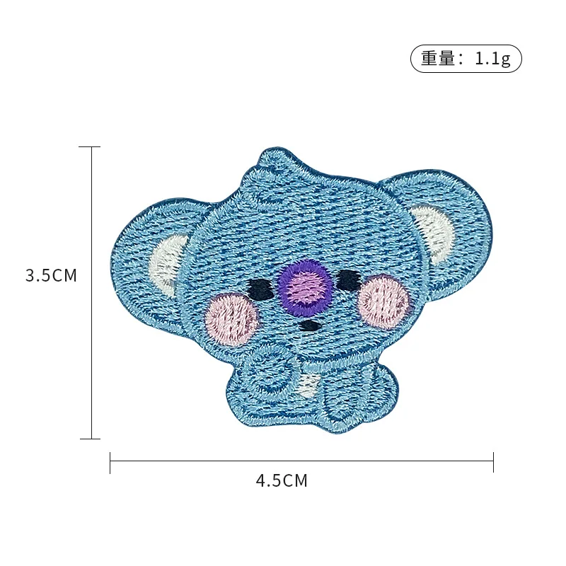 LINE FRIENDS BT21 全キャラクター刺繍入り粘 - Embroidery Patches のレビューと価格