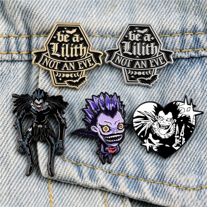 かわいいゴシックダークデーモンモンスター漫画エナメルピンアニ - Embroidery Gothic のレビューと価格