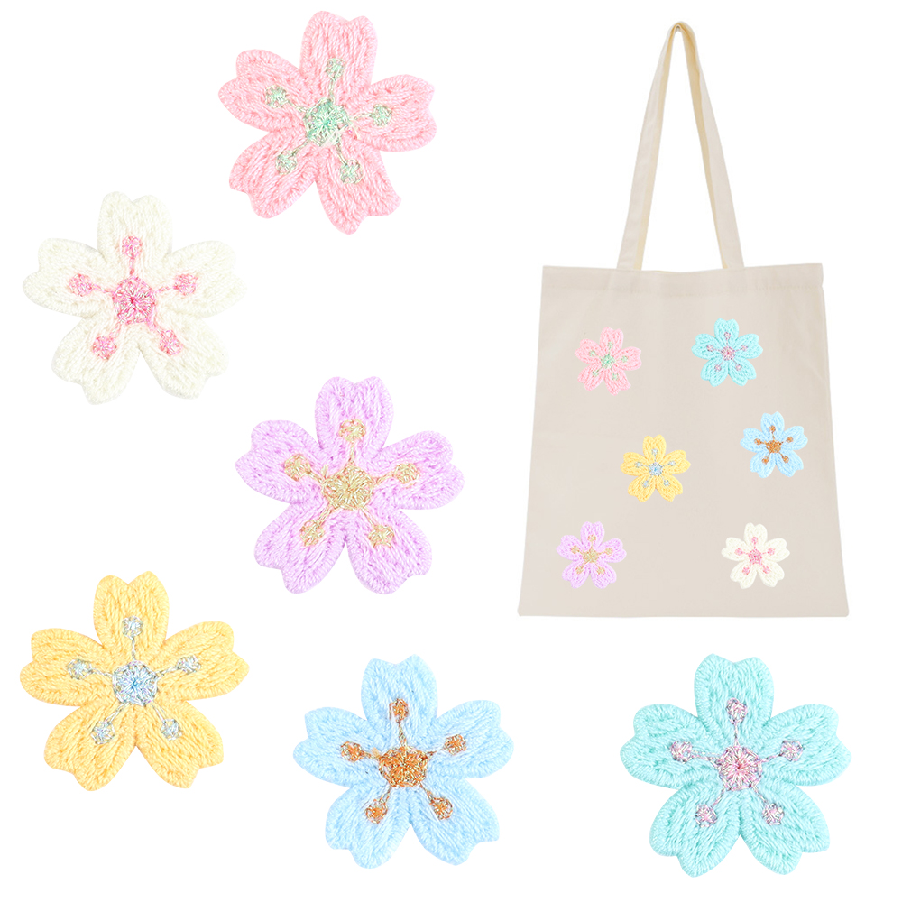 20 ピース/ロットカラフルな 2.4 センチメートル刺繍花 - Embroidery Patches のレビューと価格