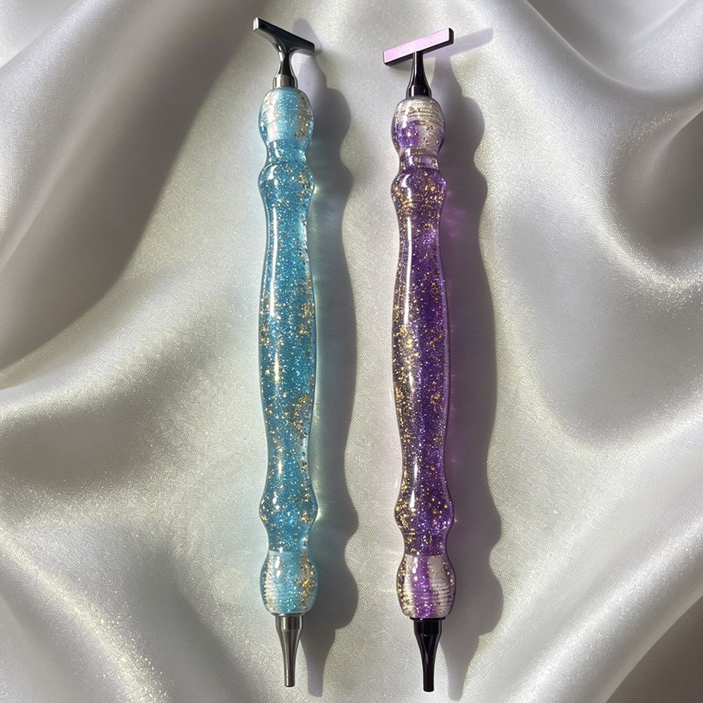 新しい光沢のあるブルー/パープルゴールド箔糸入りダイヤモンド - Embroidery Gold のレビューと価格